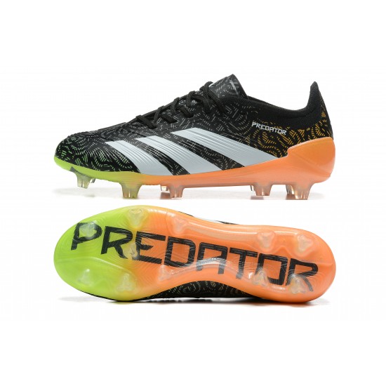 Adidas Predator Accuracy FG Black White Mens Soccer Cleats