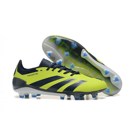 Adidas Predator Accuracy FG Black and Yellow Mens Soccer Cleats