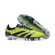 Adidas Predator Accuracy FG Black and Yellow Mens Soccer Cleats