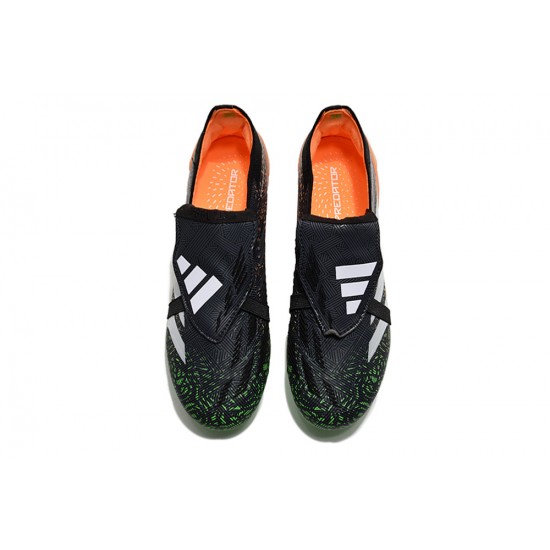 Adidas Predator Accuracy FG Boost Soccer Cleats Black Green White Orange