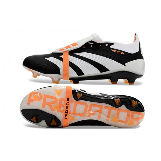 Adidas Predator Accuracy FG Boost Soccer Cleats Black White Orange