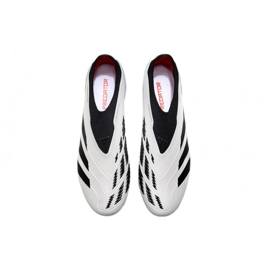 Adidas Predator Accuracy FG Boost Soccer Cleats Black White Red