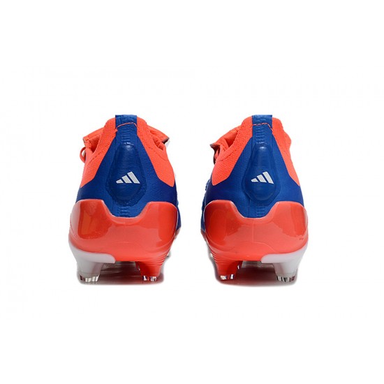 Sale Adidas Predator Accuracy FG Boost Soccer Cleats Orange Blue White