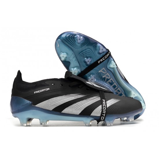 Adidas Predator Accuracy FG Low Soccer Cleats Black Silver Blue