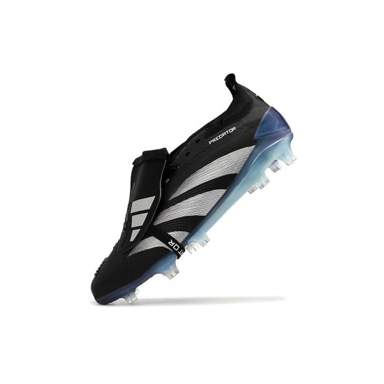 Sale Adidas Predator Accuracy FG Low Soccer Cleats Black Silver Blue