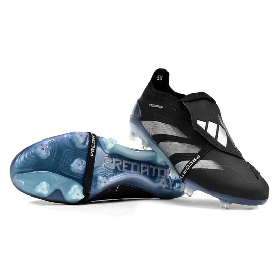 Adidas Predator Accuracy FG Low Soccer Cleats Black Silver Blue