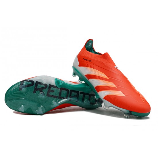 Adidas Predator Accuracy FG Low Soccer Cleats Green Orange