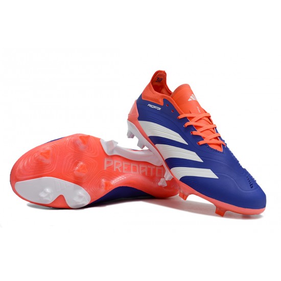 Adidas Predator Accuracy FG Low Soccer Cleats Orange White Blue