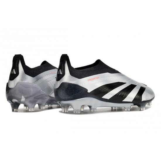 Adidas Predator Accuracy FG Low Soccer Cleats Silver Black