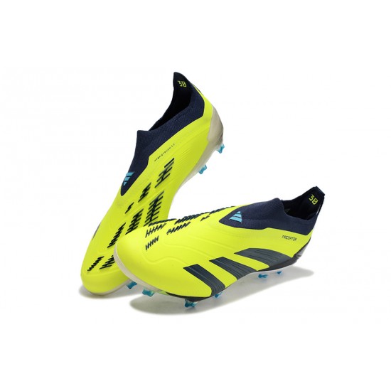 Adidas Predator Accuracy FG Low Soccer Cleats Yellow Blue