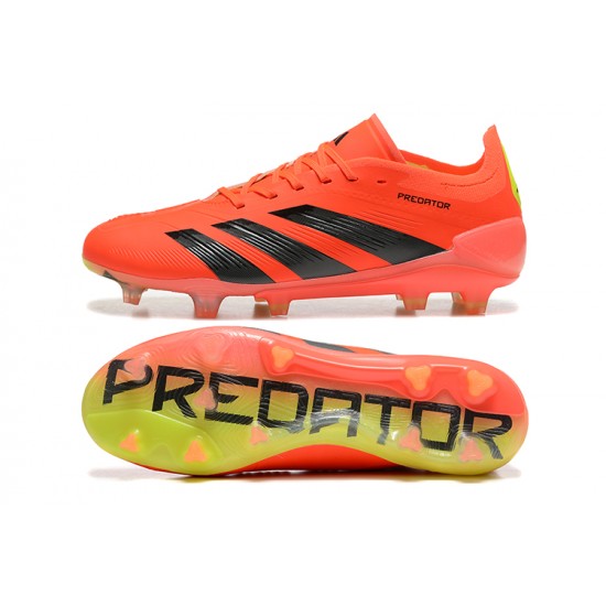 Adidas Predator Accuracy FG Orange Black Mens Soccer Cleats