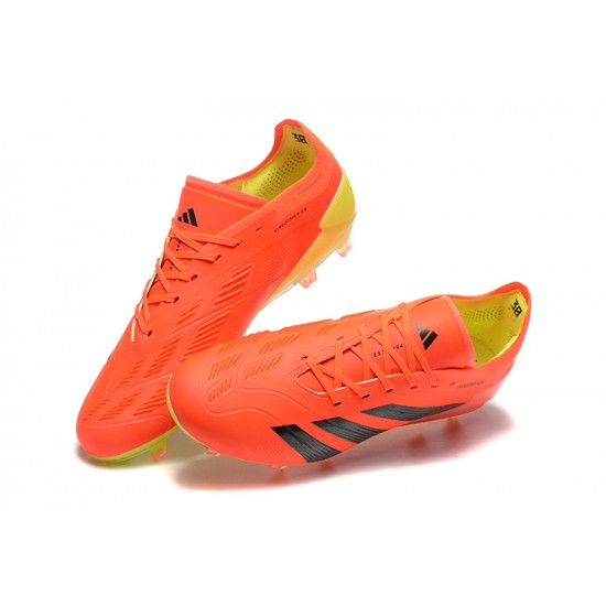 Adidas Predator Accuracy FG Orange Black Mens Soccer Cleats