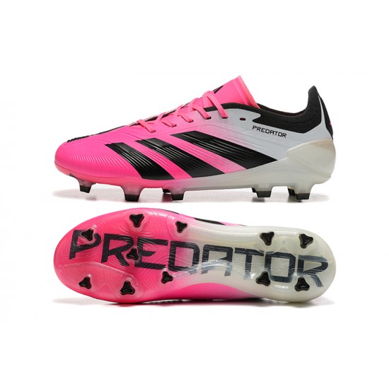 Adidas Predator Accuracy FG Pink Black Mens Soccer Cleats