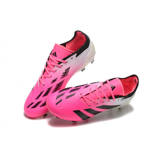 Adidas Predator Accuracy FG Pink Black Mens Soccer Cleats