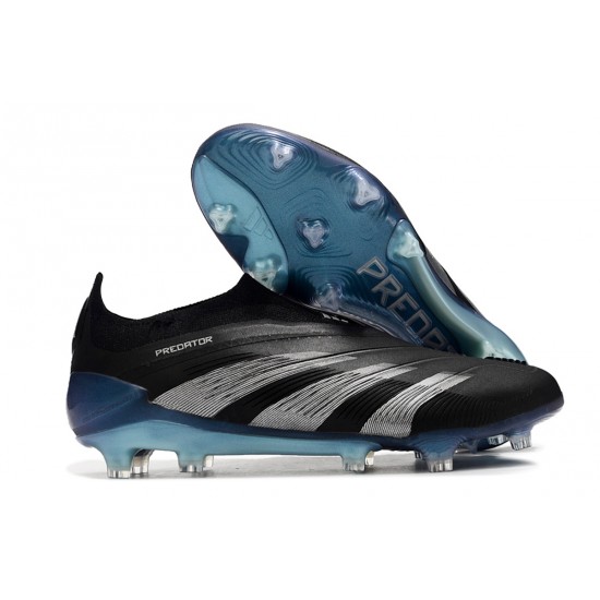 Adidas Predator Accuracy FG Soccer Cleats Black Blue Silver