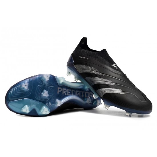 Adidas Predator Accuracy FG Soccer Cleats Black Blue Silver