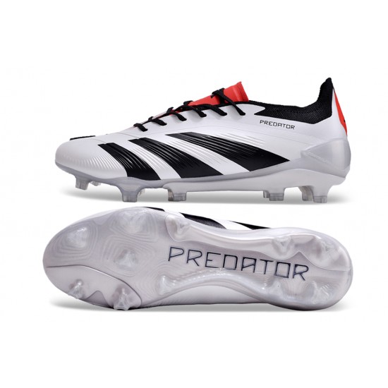 Adidas Predator Accuracy FG Soccer Cleats Black White Red