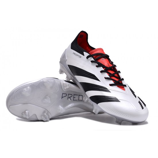 Adidas Predator Accuracy FG Soccer Cleats Black White Red