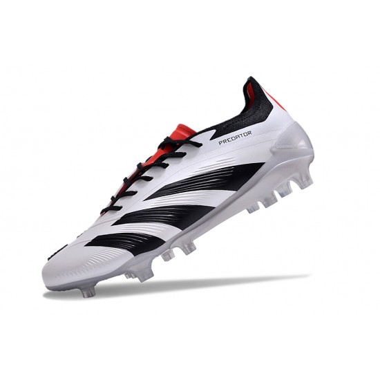 Adidas Predator Accuracy FG Soccer Cleats Black White Red