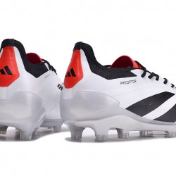 Adidas Predator Accuracy FG Soccer Cleats Black White Red