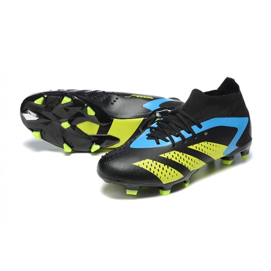 Adidas Predator Accuracy FG Soccer Cleats Black Yellow Blue