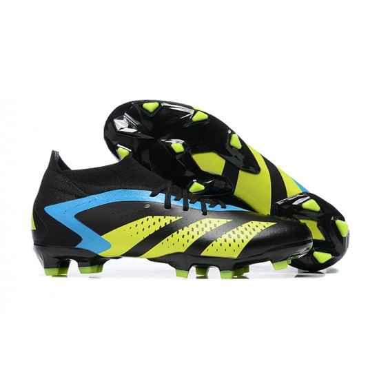 Adidas Predator Accuracy FG Soccer Cleats Black Yellow Blue