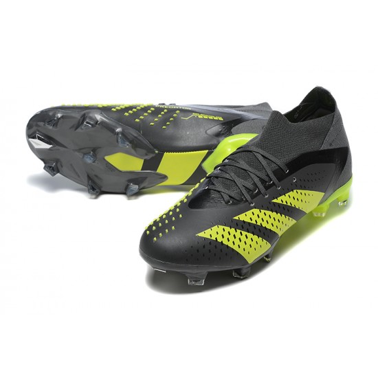 Adidas Predator Accuracy FG Soccer Cleats Black Yellow