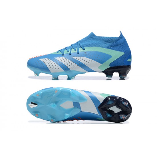 Sale Adidas Predator Accuracy FG Soccer Cleats Blue Grey