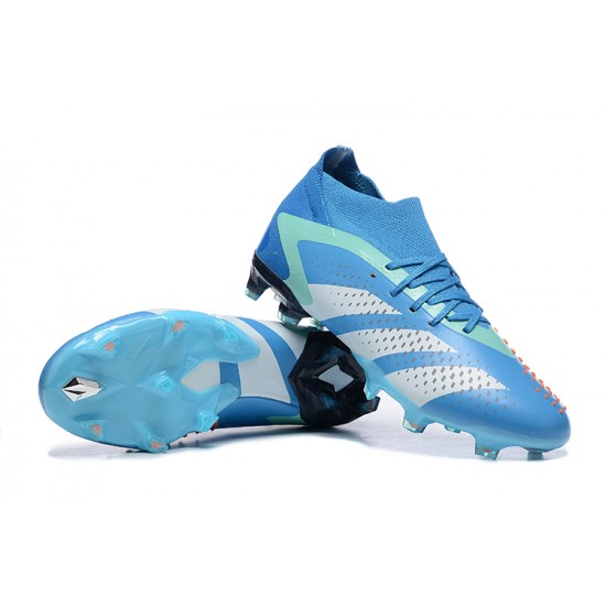 Adidas Predator Accuracy FG Soccer Cleats Blue Grey