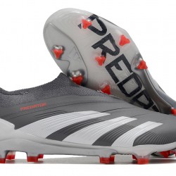 Adidas Predator Accuracy FG Soccer Cleats Grey Deep Grey