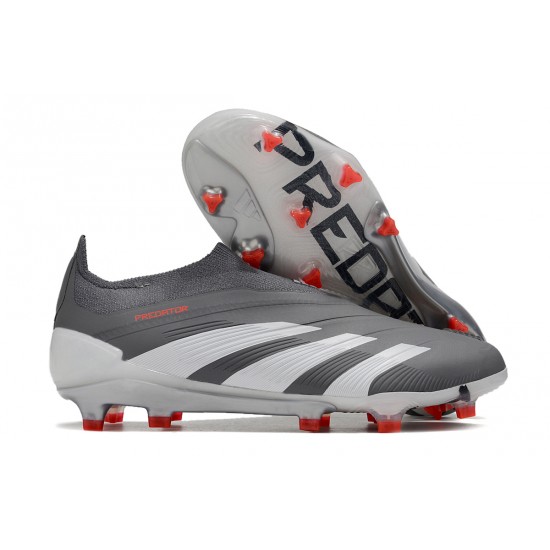 Adidas Predator Accuracy FG Soccer Cleats Grey Deep Grey