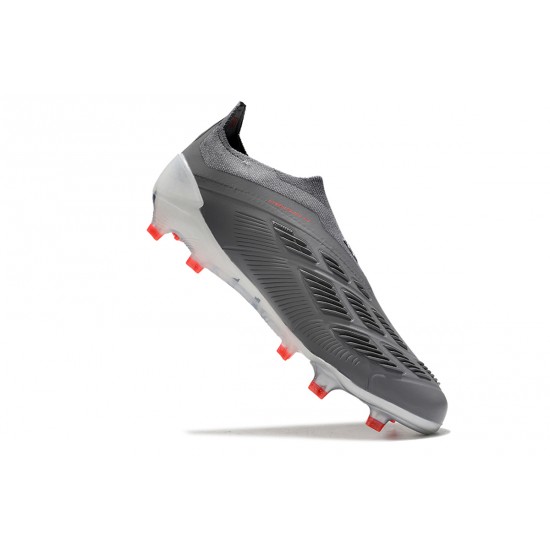 Adidas Predator Accuracy FG Soccer Cleats Grey Deep Grey