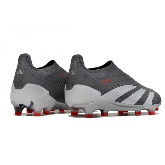 Adidas Predator Accuracy FG Soccer Cleats Grey Deep Grey