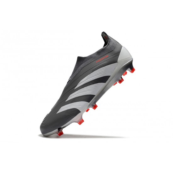 Adidas Predator Accuracy FG Soccer Cleats Grey Deep Grey