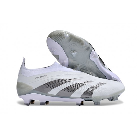 Adidas Predator Accuracy FG Soccer Cleats Grey White