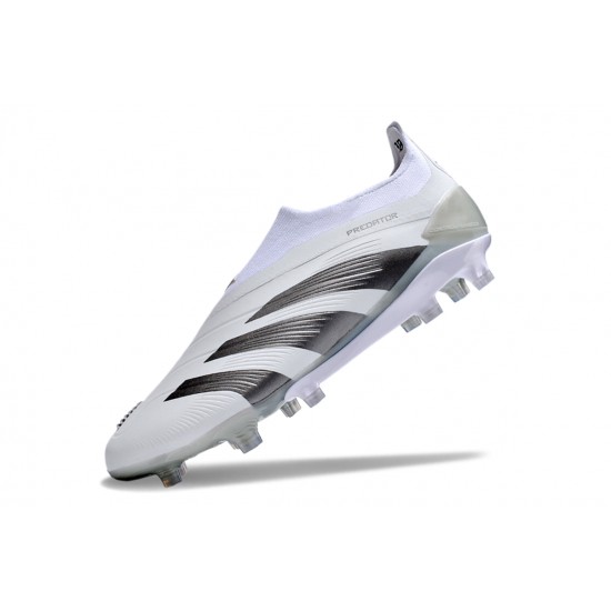 Sale Adidas Predator Accuracy FG Soccer Cleats Grey White