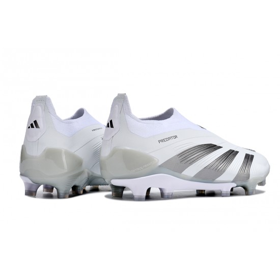 Adidas Predator Accuracy FG Soccer Cleats Grey White