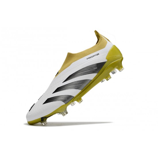 Adidas Predator Accuracy FG Soccer Cleats Olive White Black