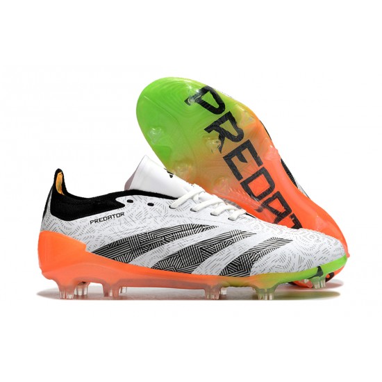 Sale Adidas Predator Accuracy FG Soccer Cleats Orange Grey Black