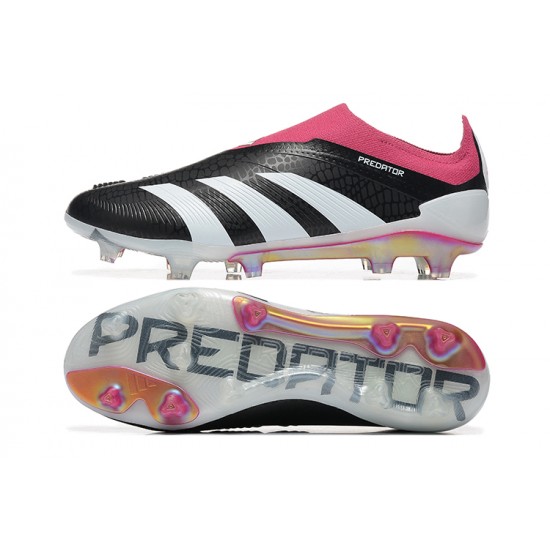 Sale Adidas Predator Accuracy FG Soccer Cleats Pink Black White