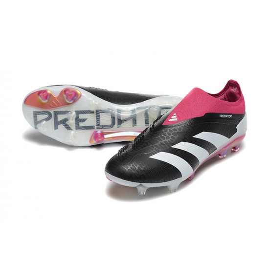 Sale Adidas Predator Accuracy FG Soccer Cleats Pink Black White