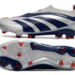 Adidas Predator Accuracy FG Soccer Cleats Silver Blue Red