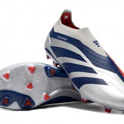 Adidas Predator Accuracy FG Soccer Cleats Silver Blue Red