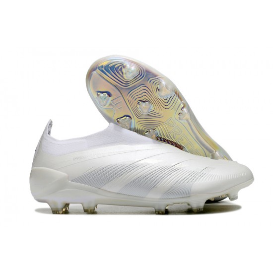 Sale Adidas Predator Accuracy FG Soccer Cleats White Beige