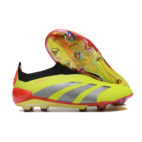 Sale Adidas Predator Accuracy FG Soccer Cleats Yellow Black Red