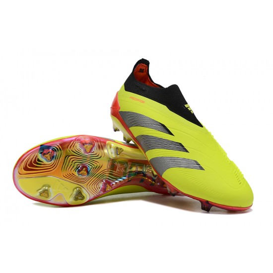 Sale Adidas Predator Accuracy FG Soccer Cleats Yellow Black Red