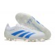 Adidas Predator Accuracy FG White Blue Mens Soccer Cleats