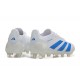 Adidas Predator Accuracy FG White Blue Mens Soccer Cleats