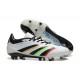 Adidas Predator Accuracy FG White and Black Mens Soccer Cleats