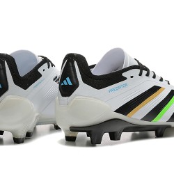 Adidas Predator Accuracy FG White and Black Mens Soccer Cleats 